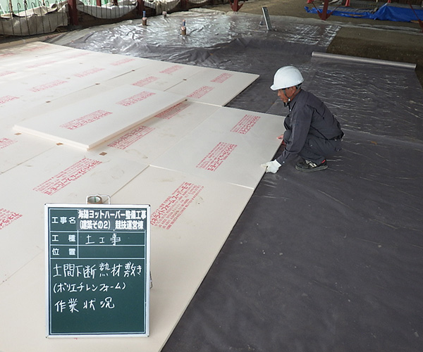 海陽ヨットハーバー整備工事　土工事・鉄筋工事2
