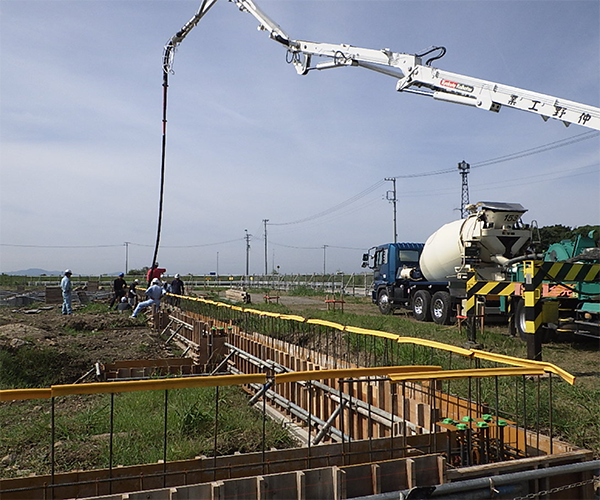 シンワ御津工場建設工事　基礎工事1