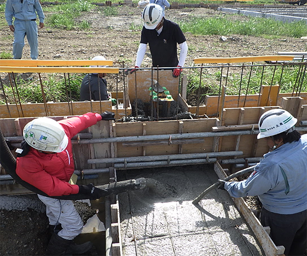 シンワ御津工場建設工事　基礎工事2