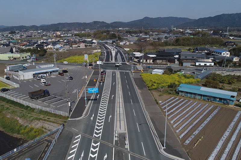 豊川市篠田町〜樽井町道路改良工事