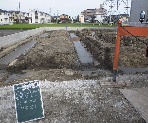 エイル　リーブル　新築工事【基礎工事】1