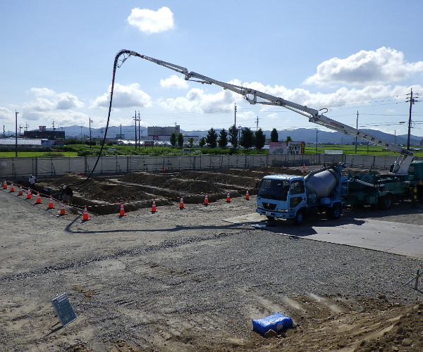 工事名:東三温室園芸農業協同組合 大葉集出荷貯蔵施設 建屋新築工事1