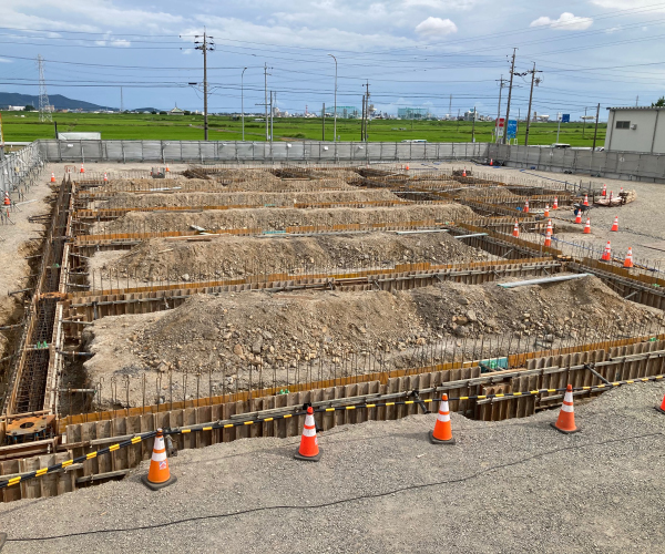 工事名:東三温室園芸農業協同組合 大葉集出荷貯蔵施設 建屋新築工事2