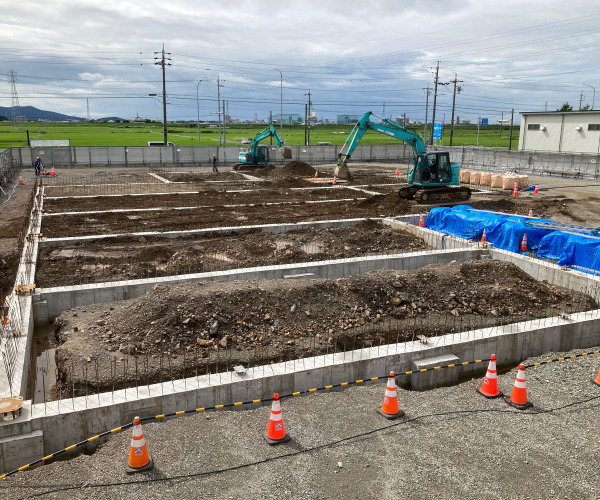 工事名:東三温室園芸農業協同組合 大葉集出荷貯蔵施設 建屋新築工事1