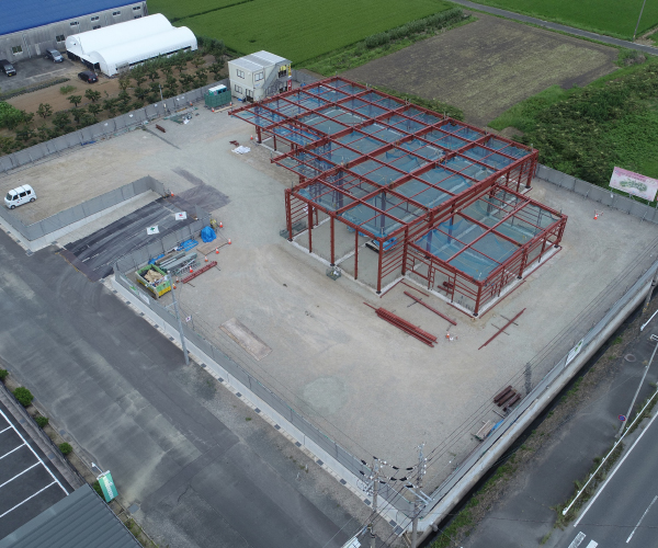 工事名:東三温室園芸農業協同組合 大葉集出荷貯蔵施設 建屋新築工事3