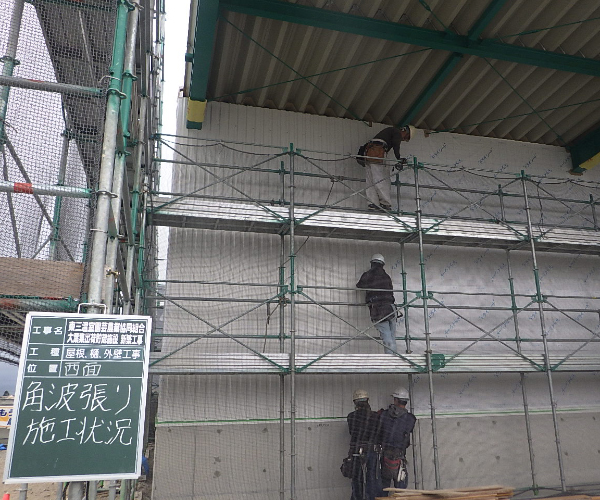 工事名:東三温室園芸農業協同組合 大葉集出荷貯蔵施設 建屋新築工事3