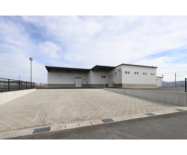 工事名:東三温室園芸農業協同組合 大葉集出荷貯蔵施設 建屋新築工事(外観写真)3