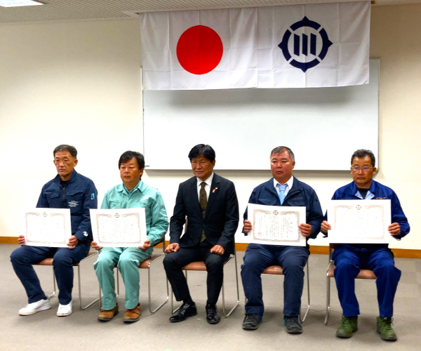 豊川市より優良工事顕彰を受賞3