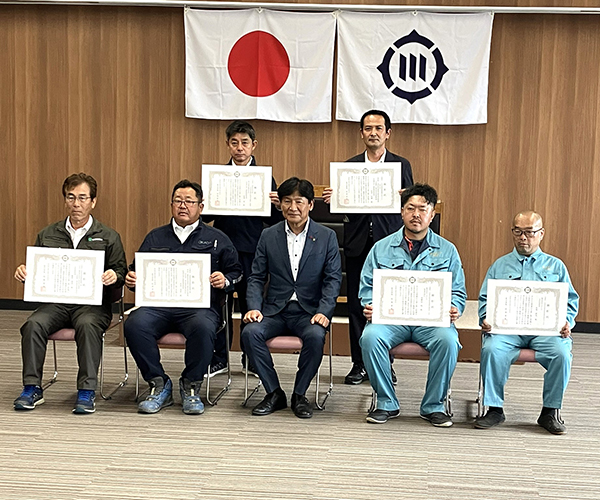 豊川市より優良工事顕彰を受賞1