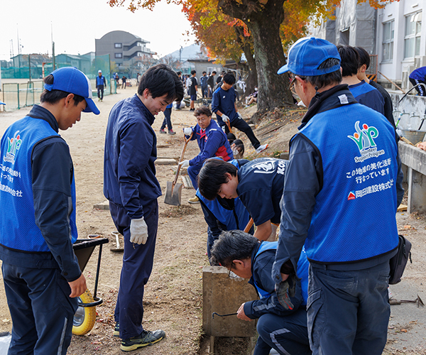 国府高校の皆さんと一緒にボランティアサポートプログラムを実施しました！3