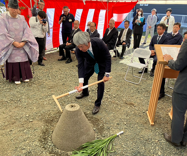 豊川宿長者松土地区画整理事業の起工式が執り行われました。2